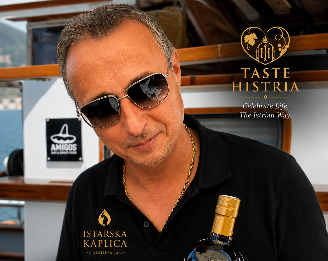 Lernen Sie Goran Špehar kennen – den Master Distiller Istriens. Hinter jeder Flasche von Istarska Kapljica stehen die Leidenschaft, das Wissen und die Hingabe von Master Distiller Goran Špehar. Inspiriert von den reichen Traditionen Istriens und angetrieb